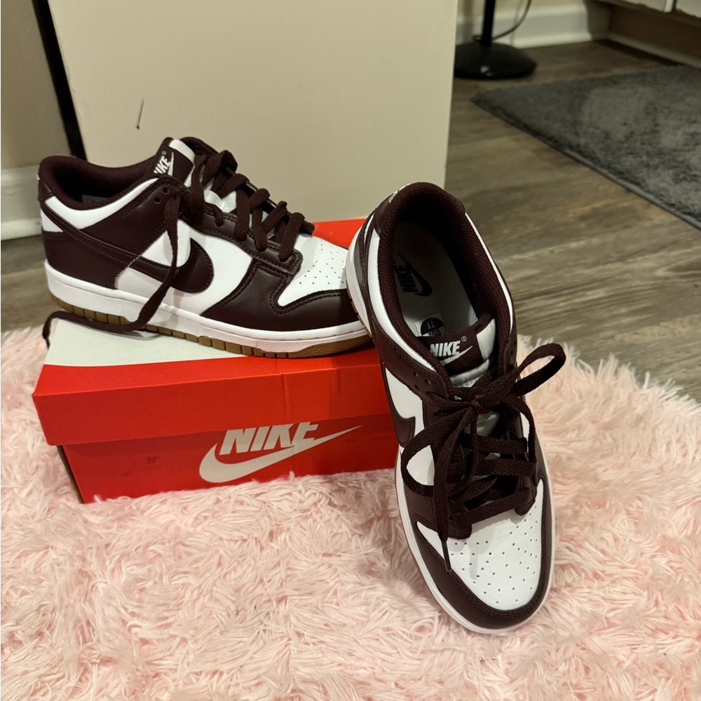 Nike Men's Brown and White Sneakers